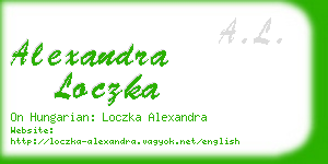 alexandra loczka business card